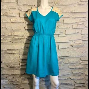Tuft and Needle turquoise Dress (Size Sm)